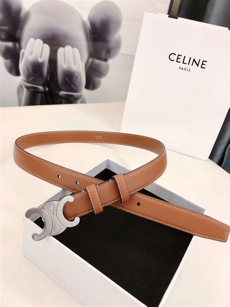 celine brown leather belt|celine triomphe belt sale.